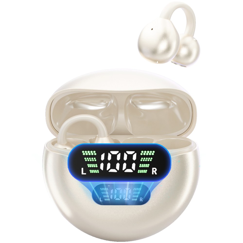 THOUSTA 오픈형 블루투스 이어폰 귀걸이형 운동용 노이즈 캔슬링 블루투스5.4 귀찌 무선 이어폰 19,900원