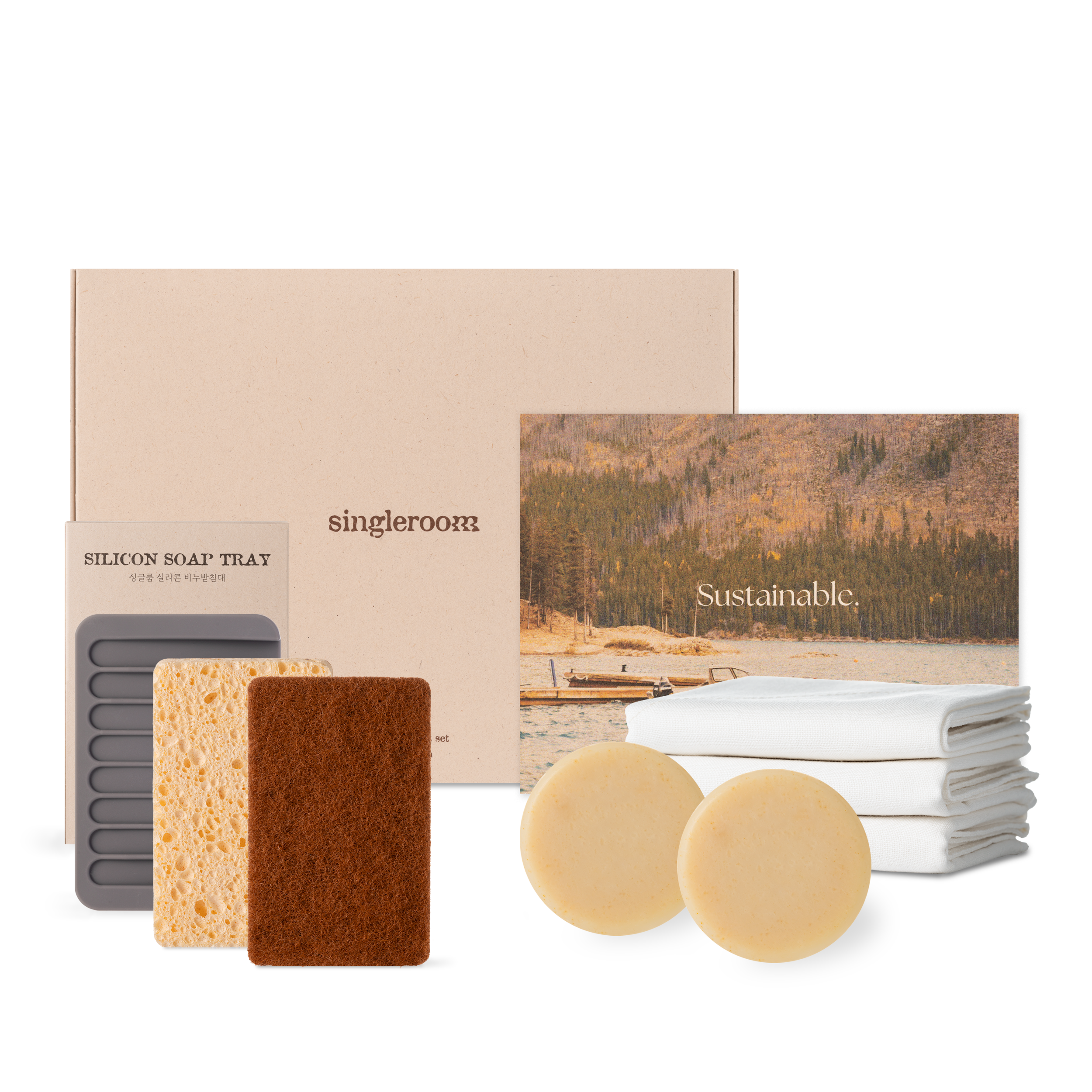 싱글룸 주방4종 친환경 선물세트 (토리) 집들이 선물세트 답례품 제로웨이스트, 1개 20,500원