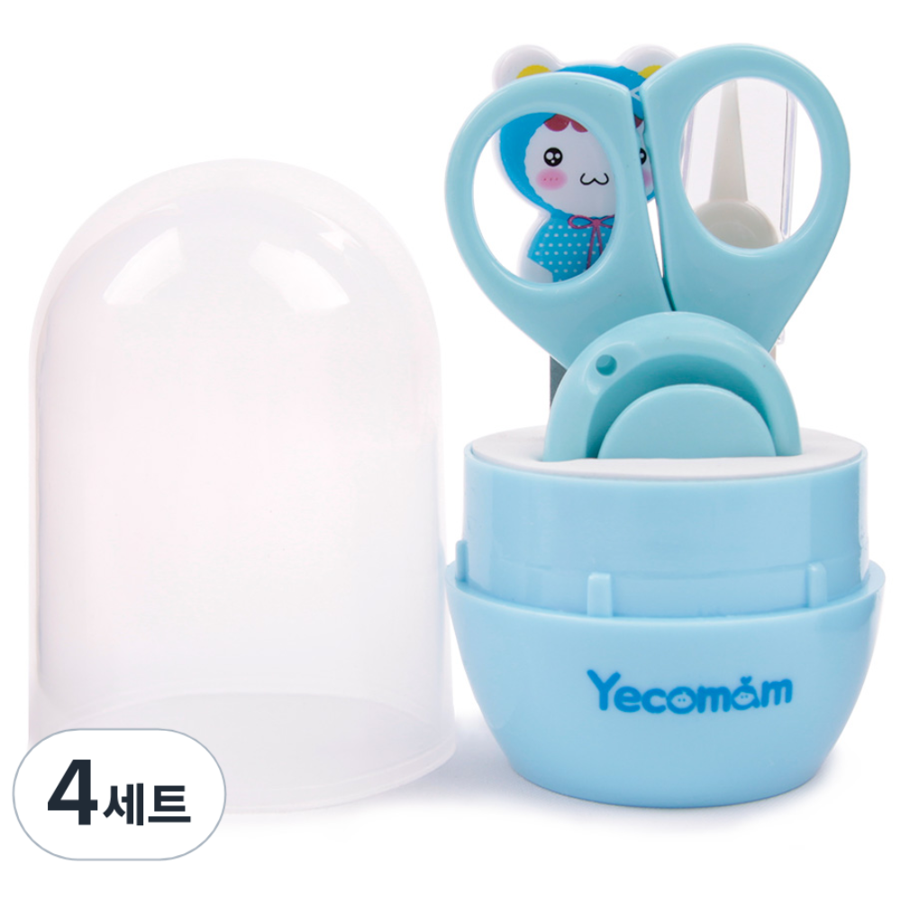 예꼬맘 베이비 네일케어 4종세트 S타입, 블루, 4세트 43,650원