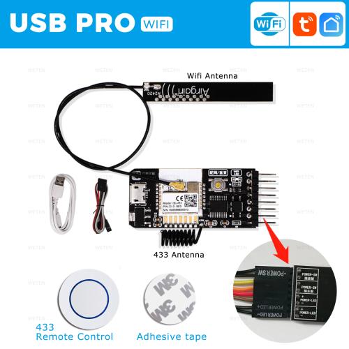 Tuya eWeLink 와이파이 지그비 컴퓨터 전원 리셋 스위치 PC 데스크탑 컴퓨터용 USB PCIe 카드 리모컨 알렉사 구글 홈 32,240원