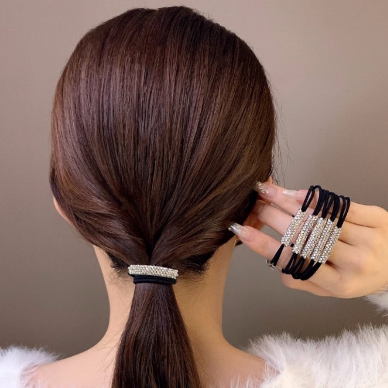 [ 10개 1세트 ] 보리보리 예쁜 고탄력 큐빅 머리끈 세트 8,900원