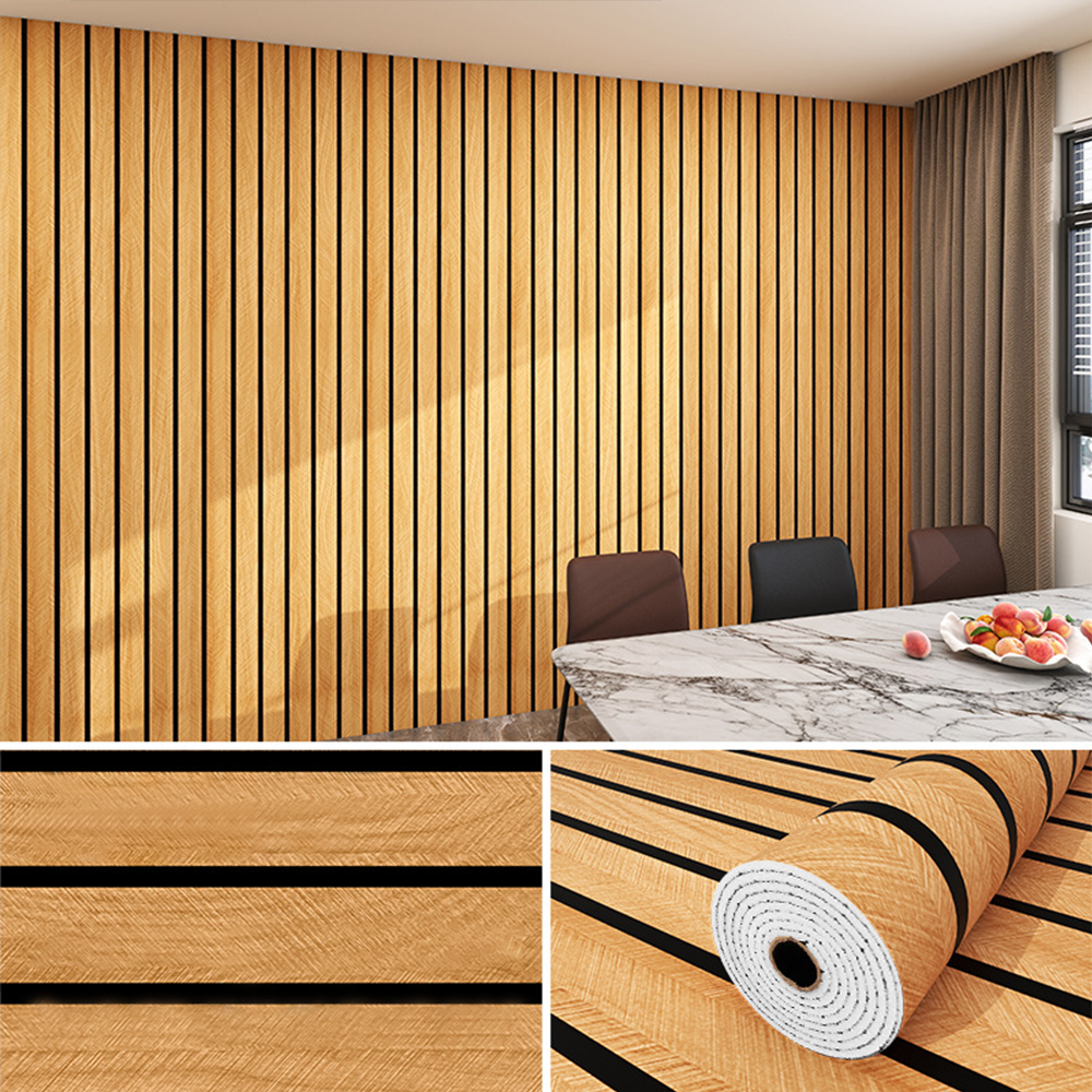 템바보드 벽지 붙이는 템바보드 단열벽지 셀프 접착식, 원목 19,500원