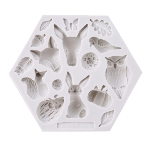 실리콘 몰드 - 동물 토끼 사슴 친구들 16구 6,490원