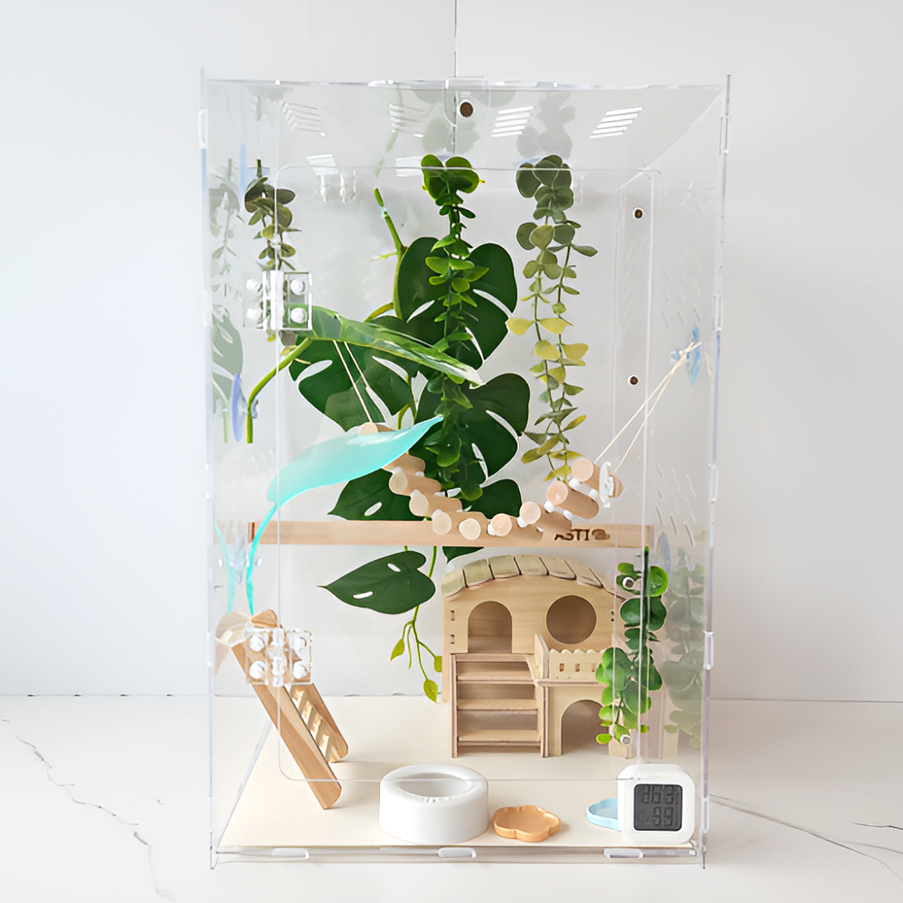 아스티렙 크레스티드 게코 도마뱀 아크릴 30x30x45 (대) 사육장 풀세트 98,500원