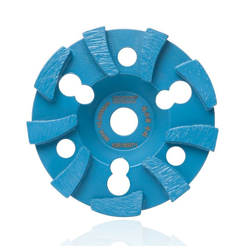 EHWA 이화 평컵플러스 100mm 다이아몬드 도끼다시 콘크리트 석재 연마 페인트제거 우레탄제거 평탄작업, 1개 28,000원