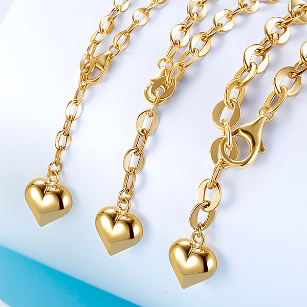 골드앤 14K 러브온 목걸이 소/중/대 하트참 러블리 포인트 볼드 고급 선물추천 1,182,700원