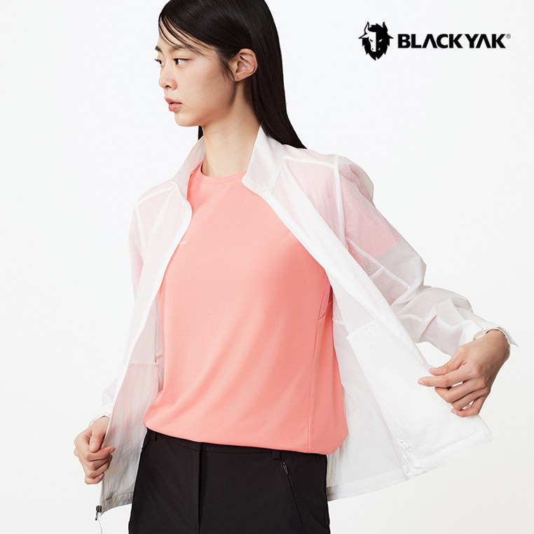 블랙야크 여성 에어 플라이 자켓 나일론 경량 등산 커플 바람막이 1BYJKMU503 79,000원