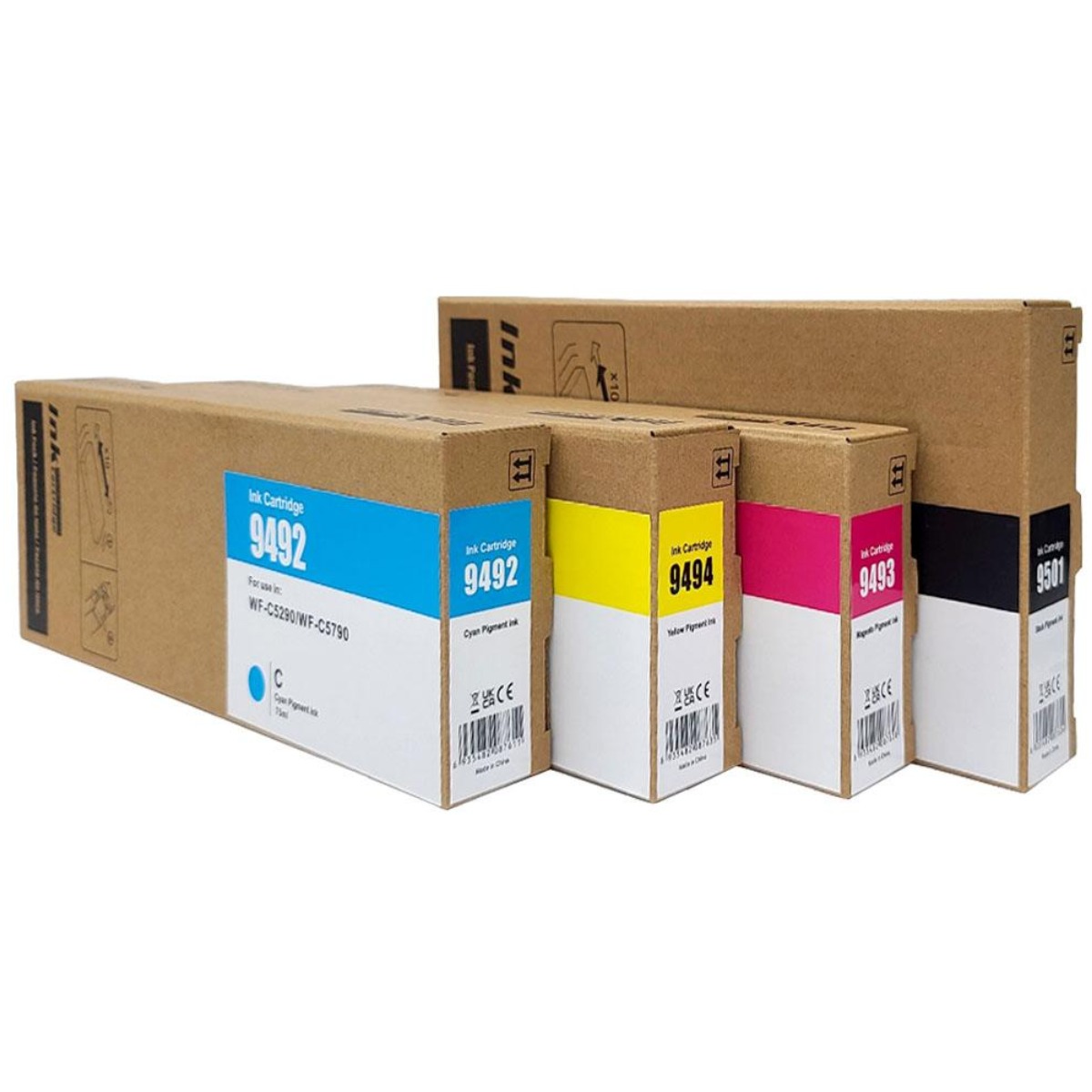 엡손 WF-C5290 WF-C5790 호환잉크 대용량 4색1SET T9501 T9492~9494 무공잉크, 1세트, 대용량4색 62,900원