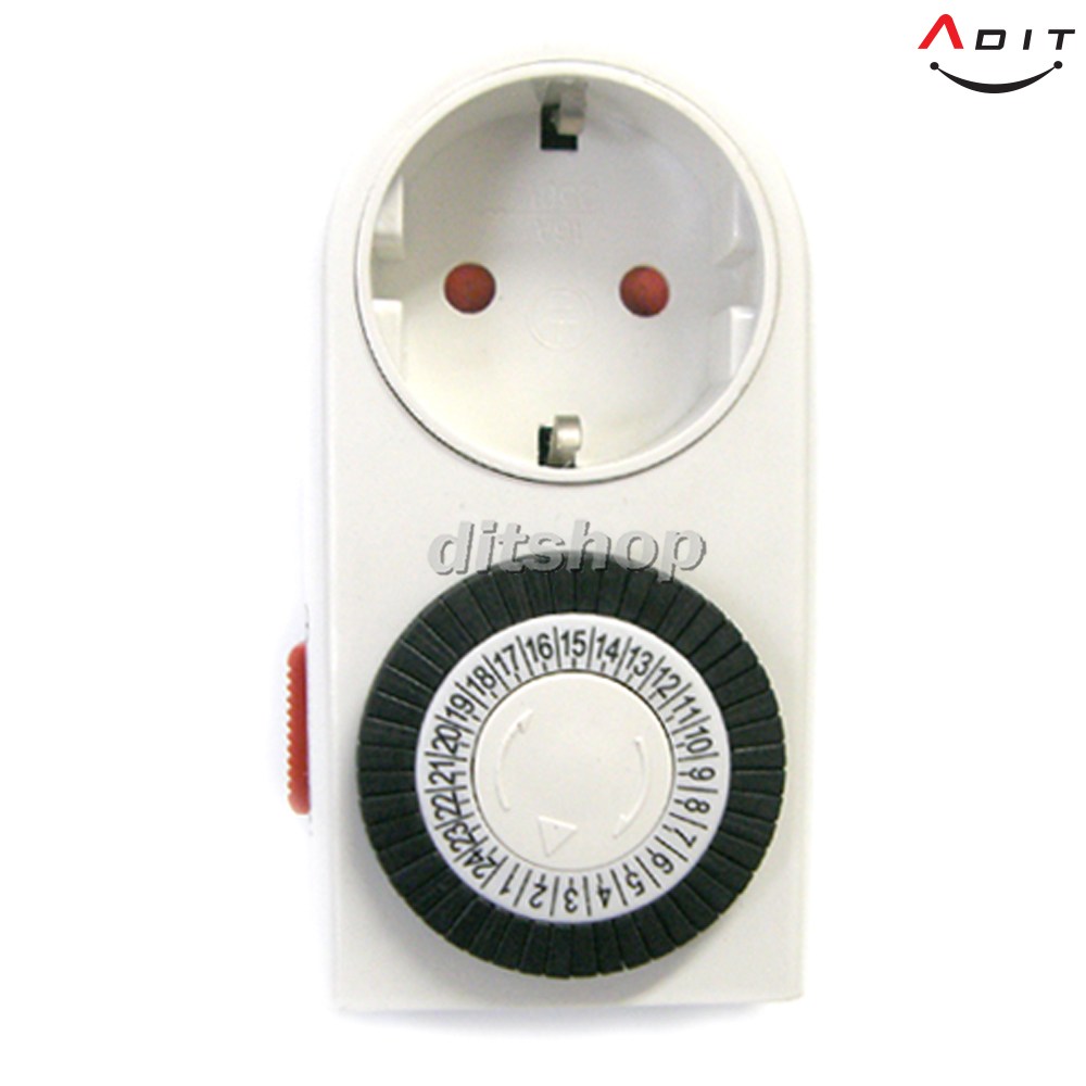 ADIT 미니타이머 24시간 절전 전기절약 사각 콘센트 타이머 콘세트 스위치 멀티탭 타임스위치 BM0003 11,900원