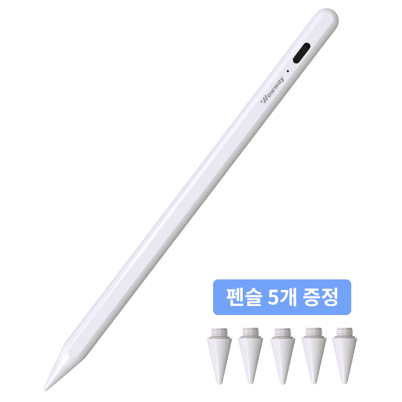 WOWWAY 아이패드 펜슬 터치펜 애플 iPad 호환용 블루투스형 usb-c 초미세 터치플렉스펜 스마트펜 11,300원