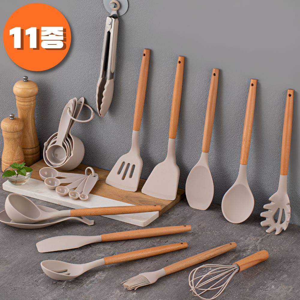 조은마음 실리콘 조리도구 세트 국자 뒤집개 조리기구 13,900원