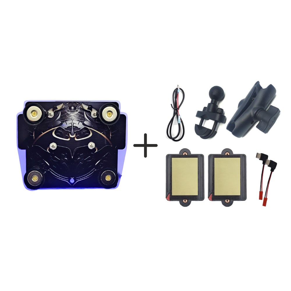 프로라이더스 스피드샵 배달대행 오토바이 자석 충전거치대 2구오픈 배트맨 LED블루 세트, 현재가 89,000원