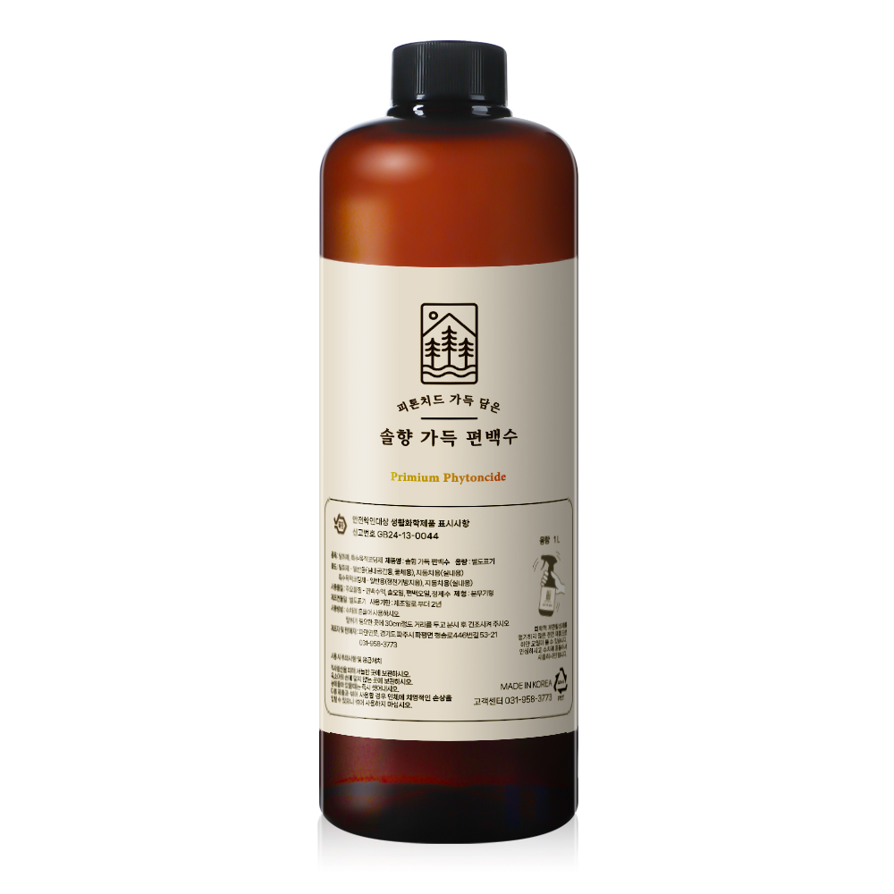 솔향가득 잎편백수 리필형 대용량 천연 피톤치드 원액, 1개, 1L 11,700원