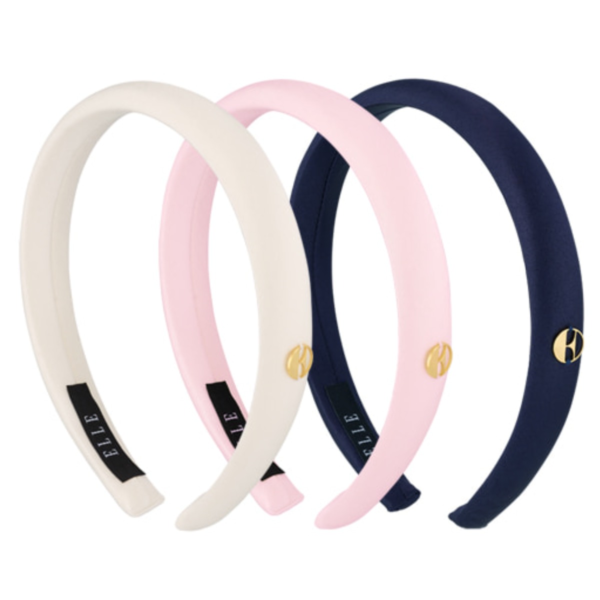 [엘르헤어] 슬림 금장 로고 헤어밴드 ELHB002 23,900원