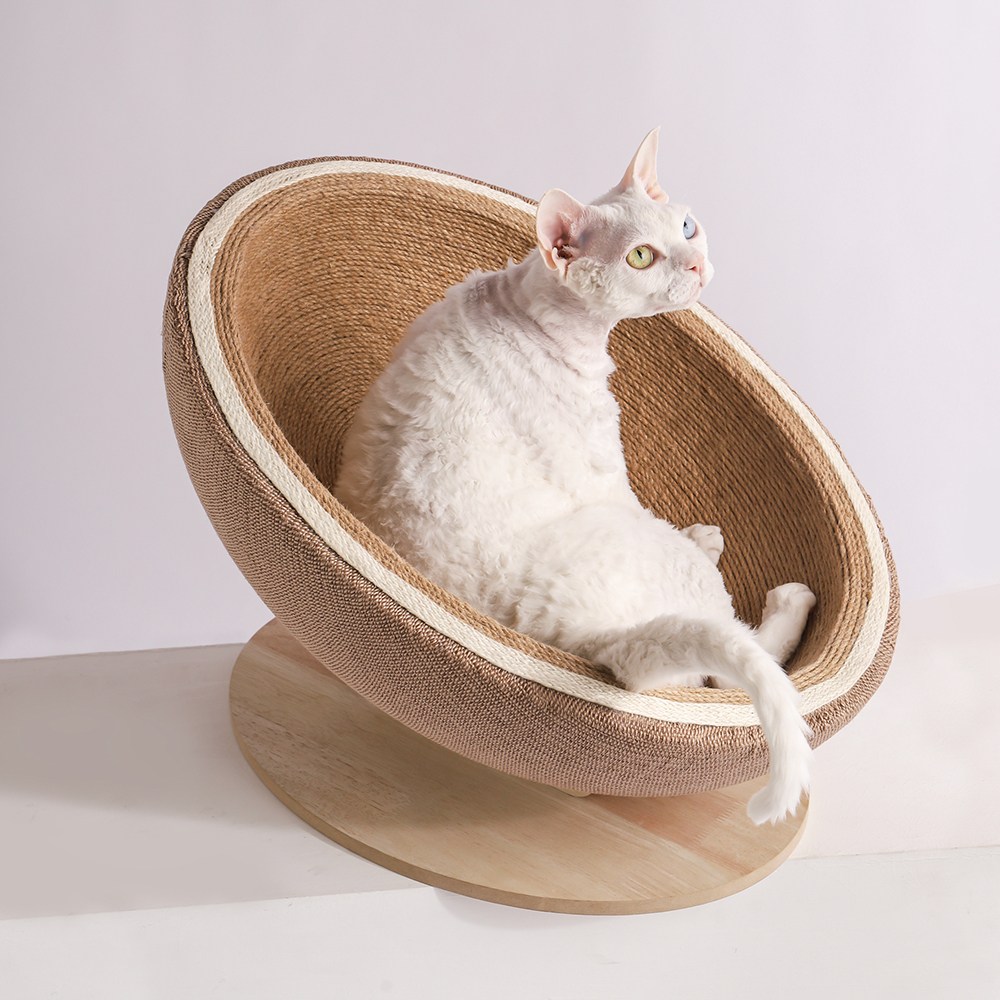 레브펫 고양이 원형 요람 하우스 대형 스크래쳐, 혼합색, 1개 41,600원