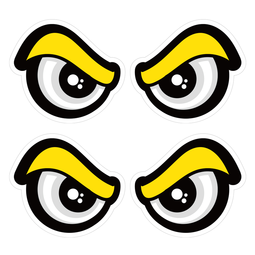 뭉키데코 고휘도 안전거리유지 반사스티커 소형 힘찬 눈 02 7,880원