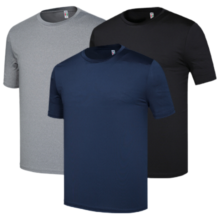 1+1+1 기능성 냉감 스판 라운드 반팔 티셔츠 3장묶음 90-115 24,900원