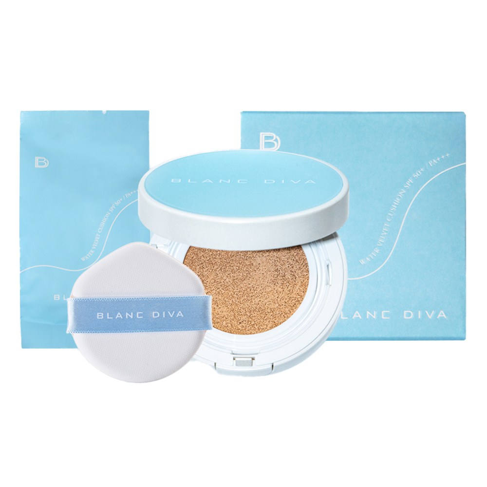 블랑디바 워터벨벳 쿠션 본품13g+리필13g(세트) 4종, 21호 바닐라 본품13g+리필13g(세트), 1개 43,960원