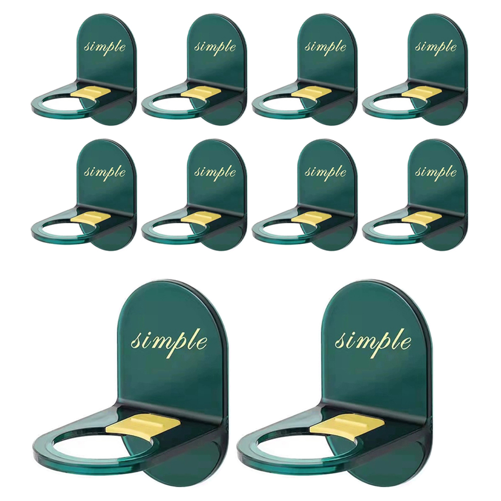 코히모 욕실 무타공 접착식 샴프걸이 10p 세트 5W0059, 1세트, 딥그린 8,880원