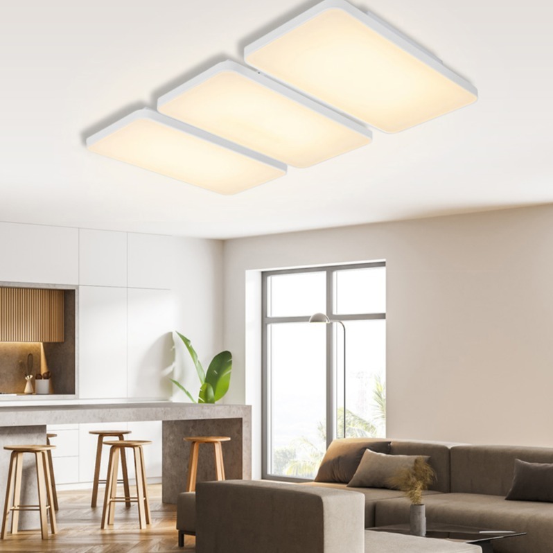 원하 LED 미러 거실 천장 조명 삼색변환, 리모컨 200W 밝기조절 플리커프리, 화이트 126,980원