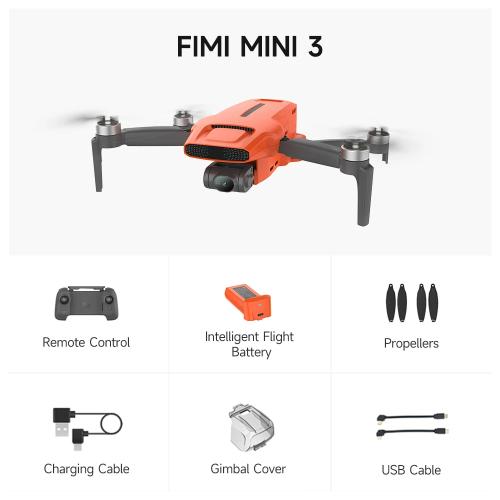 FIMI MINI 3 드론 4K 60fps 9km 범위 3축 짐벌 250g 초경량 디자인 AI 슈퍼 나이트 비디오 스마트 추적 비행 카메라 943,740원