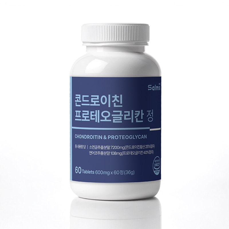 살므시 콘드로이친 프로테오글리칸 정 600mg x 60정 식약청 HACCP인증, 5개, 60정 88,000원