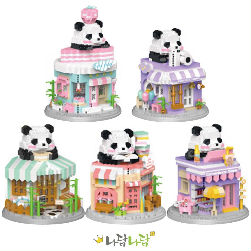 팬더 바오의 테마하우스 나노블럭 5종세트 24,800원