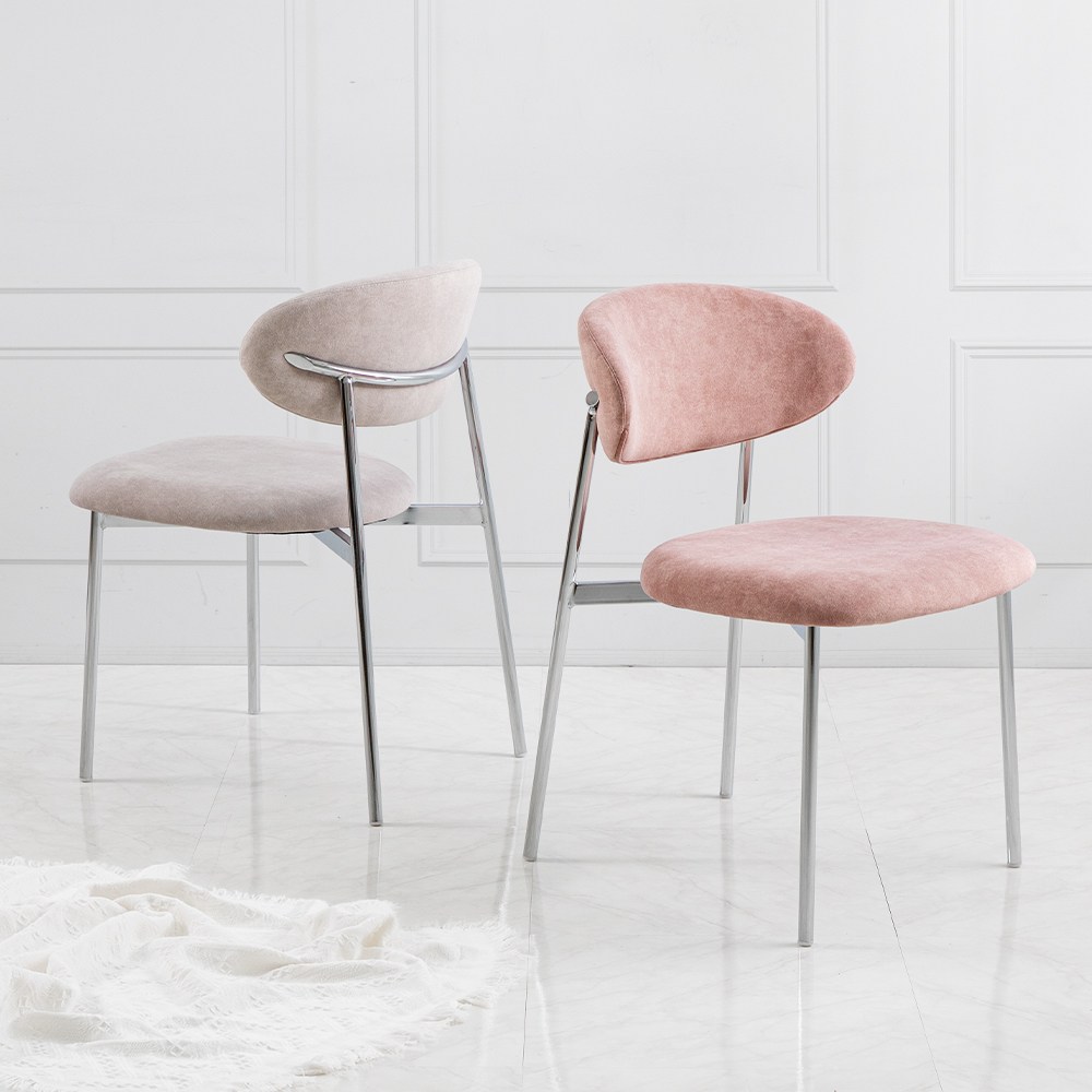 로즈 체어 카페 인테리어 식당 식탁 주방 커피숍 의자, 옐로우, 1개 79,900원