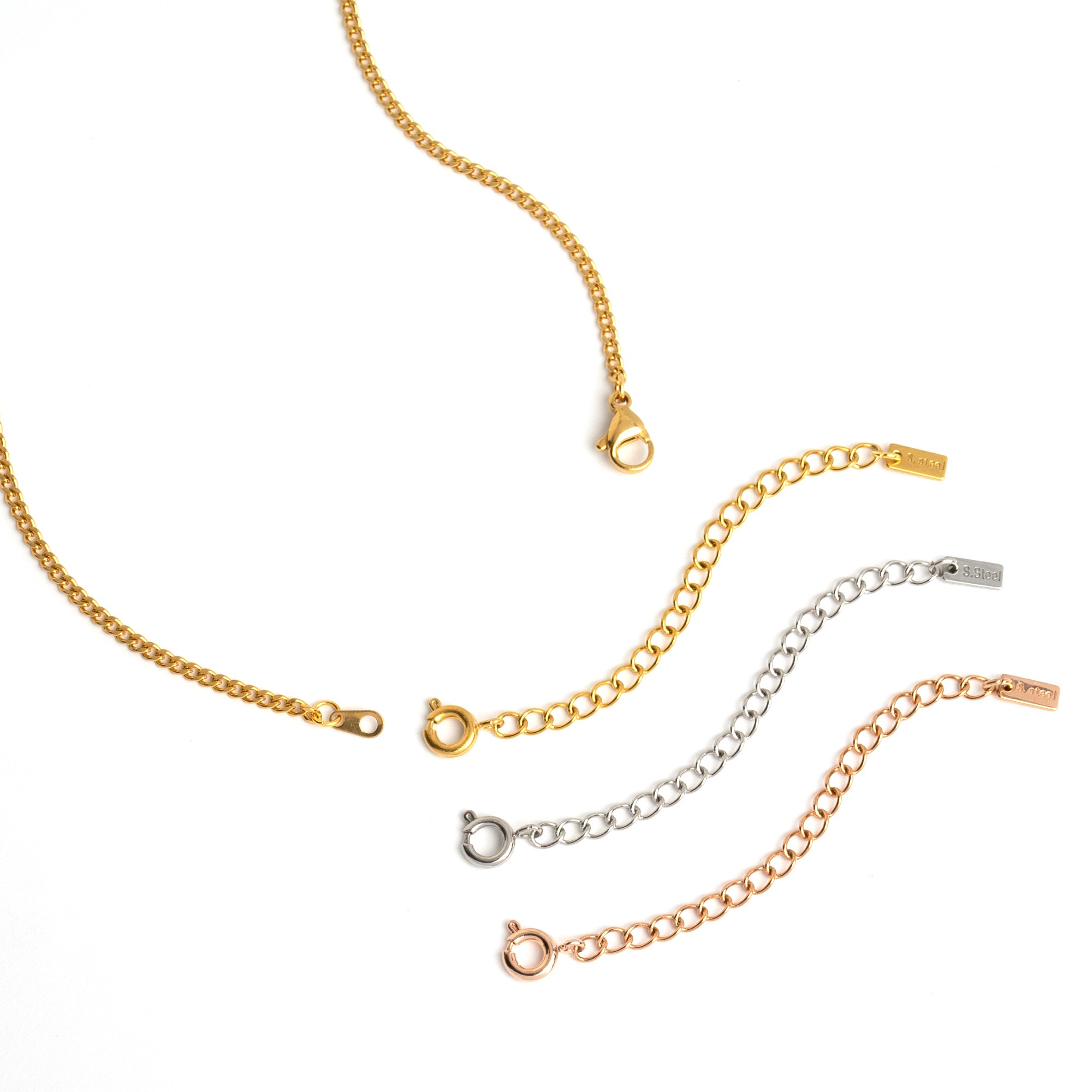 크레비쥬 써지컬스틸 목걸이 팔찌 연장 체인 길이늘림 보조체인 8,400원