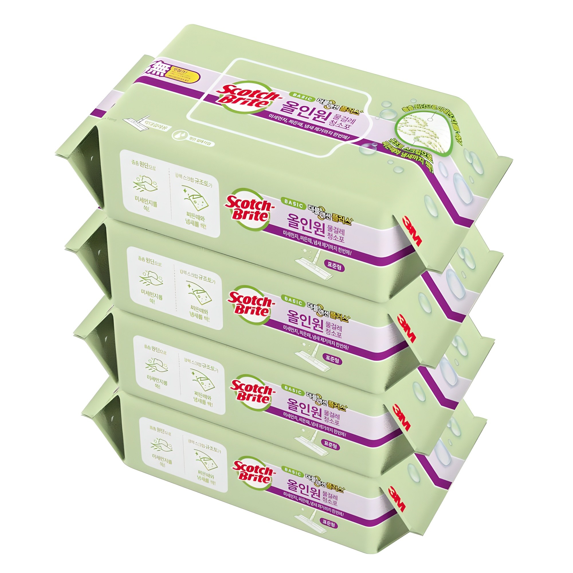 스카치브라이트 3M 올인원 베이직 더블액션 물걸레 청소포 플러스 표준형 25매 25,900원