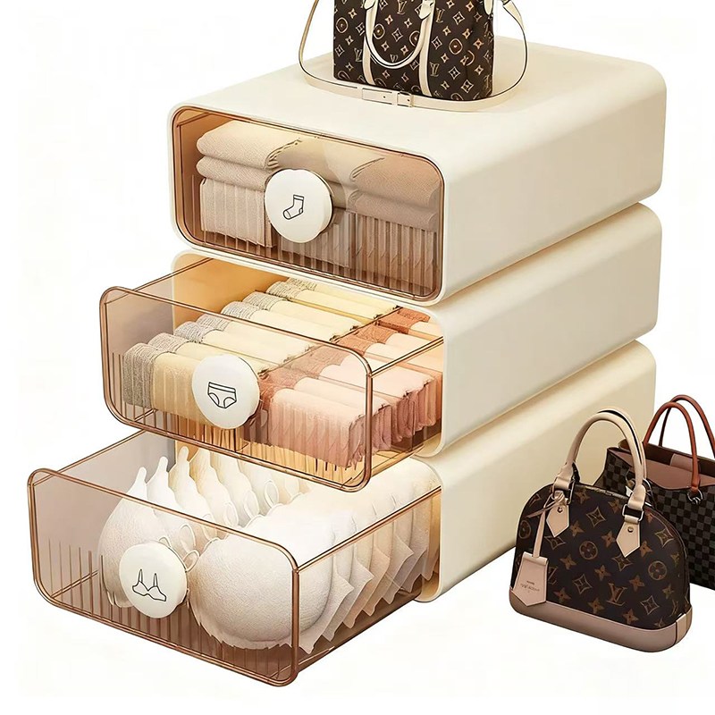 Alemon 적층형 칸막이 서랍 속옷 양말 정리 수납함 속옷정리함 3개, 3개, ⁠3개⁠ 30,900원