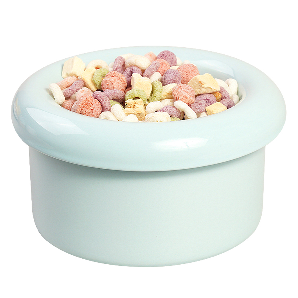 보울보울 소형견 고양이 밥그릇 헬로 도넛볼 3종 세트 국산 10cm, 스카이블루, 1세트 36,900원