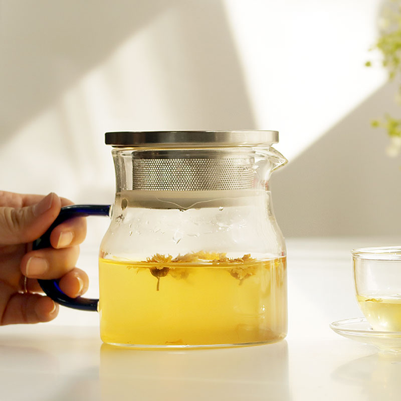 티온 내열유리 차주전자 저그+거름망뚜껑세트 티포트 22,900원