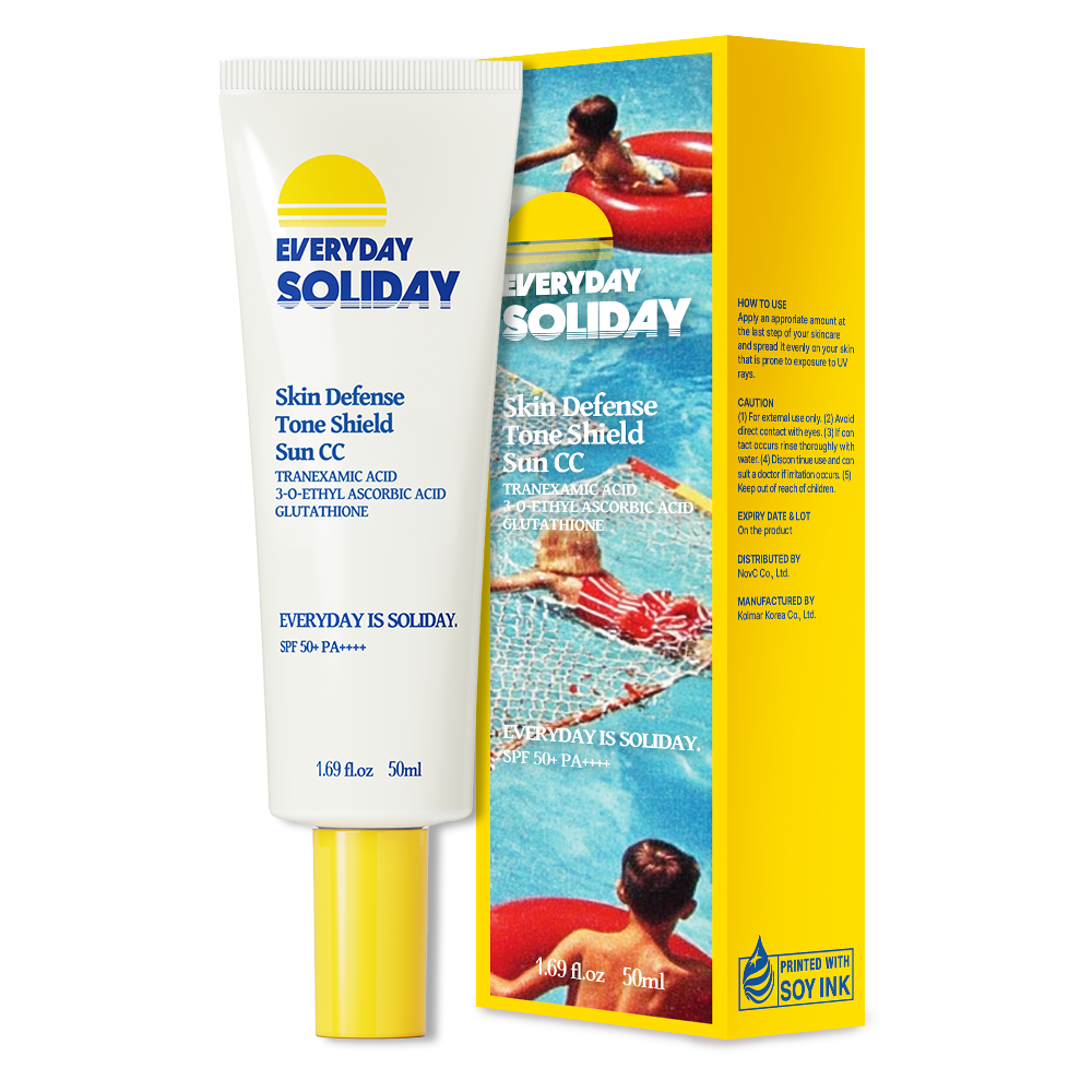 솔리데이 톤업 파데프리 민낯보정 쌩얼 촉촉 성분 좋은 스킨 디펜스 톤 쉴드 선 cc크림, 1개, 50ml 34,000원