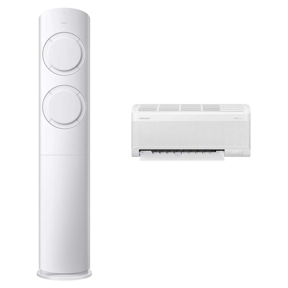 삼성전자 56.9㎡(17.2평) + 18.7㎡(5.7평) AI Q9000 홈멀티형 에어컨 AF60F17D11WRT + 리모컨 세트 방문설치 1,483,020원