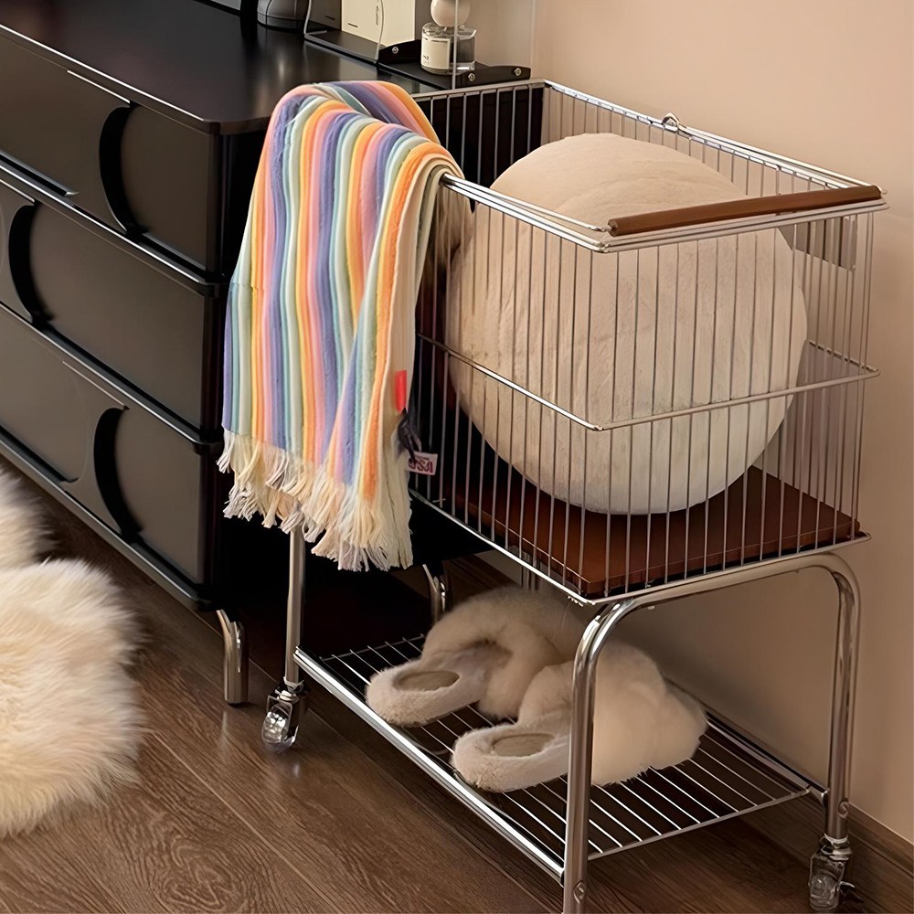 마치홈 이동식 철제 트롤리 빨래바구니, 실버 58,700원