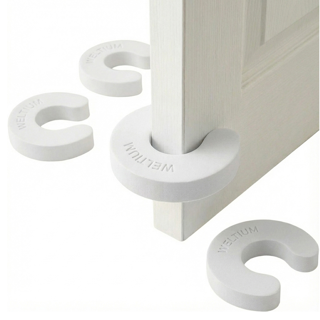 웰티움 손끼임 방지 문 닫힘 도어 쿠션, 화이트, 4개 5,380원