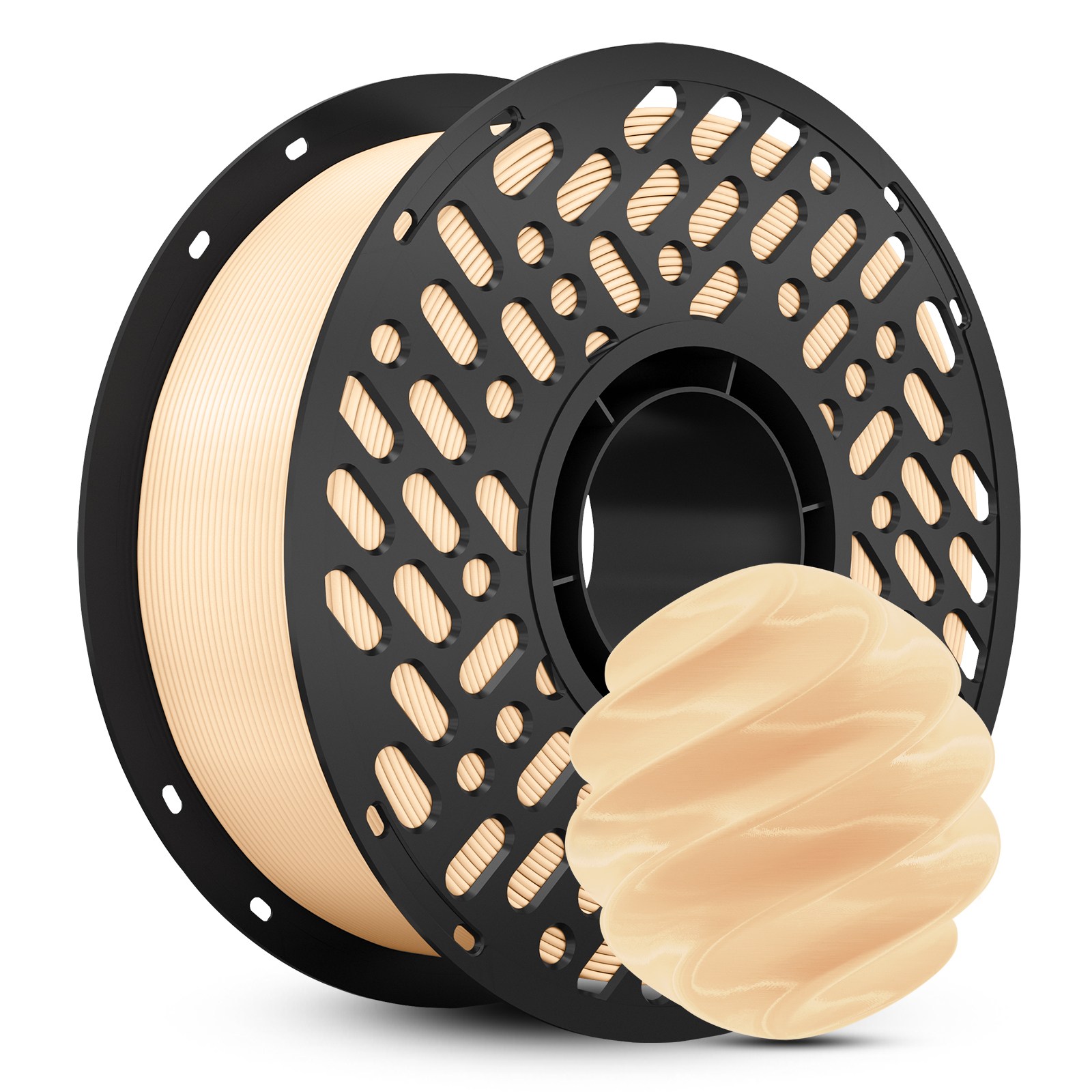 CaiLab 고강도 고탄성 PLA+ 3D 프린터 필라멘트 1.75mm 노즐 막힘 없는 선경 안정성 1kg, 복숭아색, (PLA) 21,800원