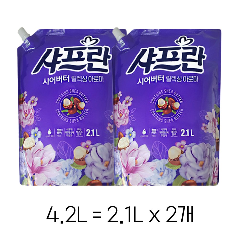 샤프란 시어버터 섬유유연제 릴렉싱 아로마 리필 16,900원