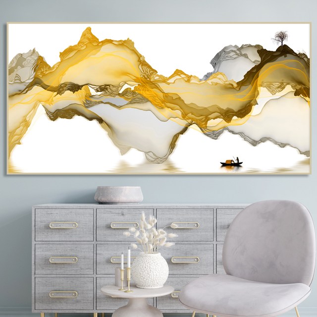 돈들어오는 배산임수 한국화 산수화 동양화 그림 액자 거실 안방 풍수 인테리어 249,000원