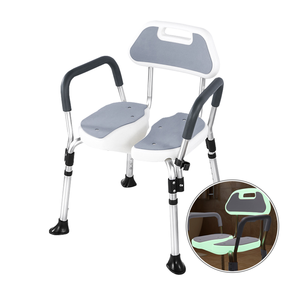 아띠꼴로 노인 임산부 환자용 이동식 샤워 욕실 목욕 의자, 그레이, 1개 87,000원