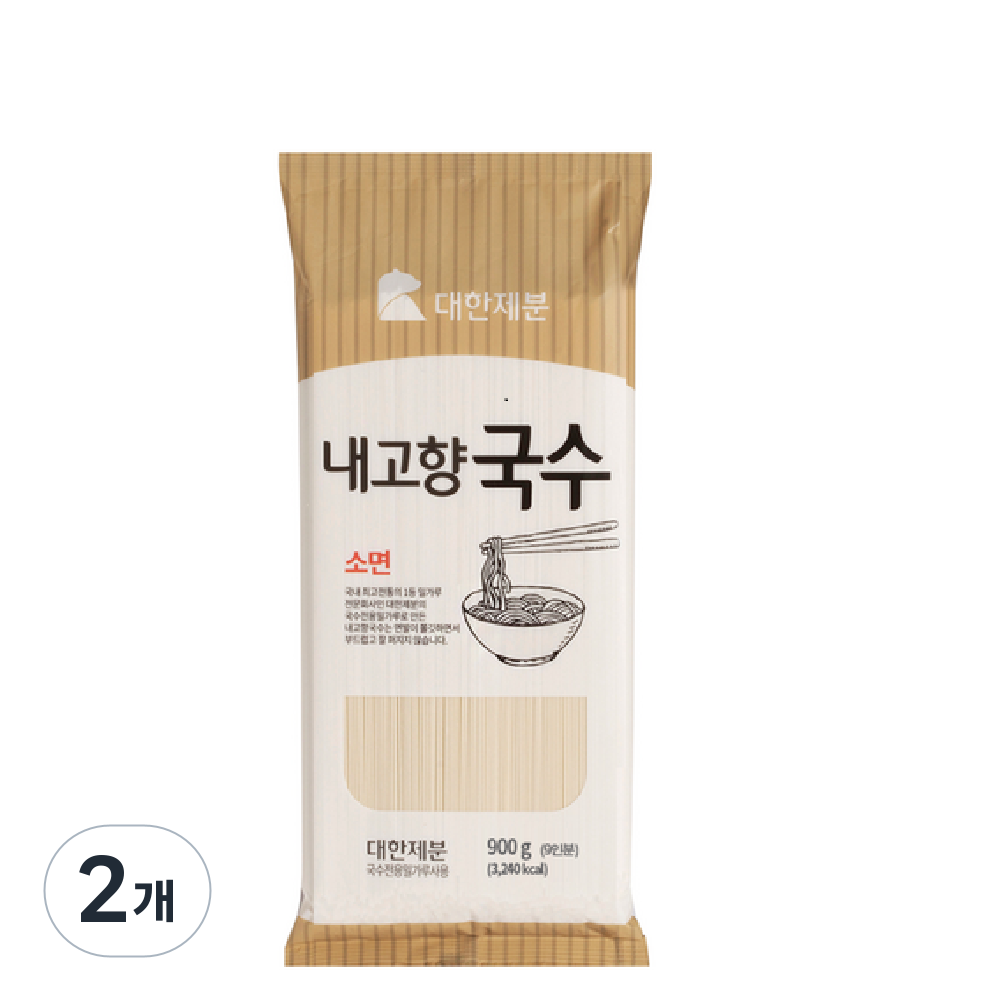 대한제분 곰표 내고향국수, 900g, 2개 7,530원