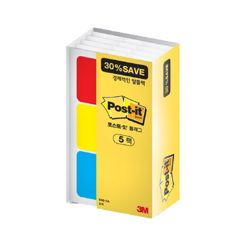 3M 포스트잇 플래그 알뜰팩 파일 바인더용 5팩, 1세트 21,690원