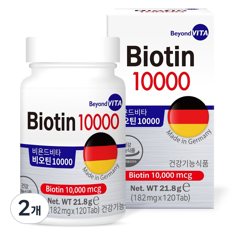 비욘드비타 비오틴 10000mcg, 120정, 2개 37,310원