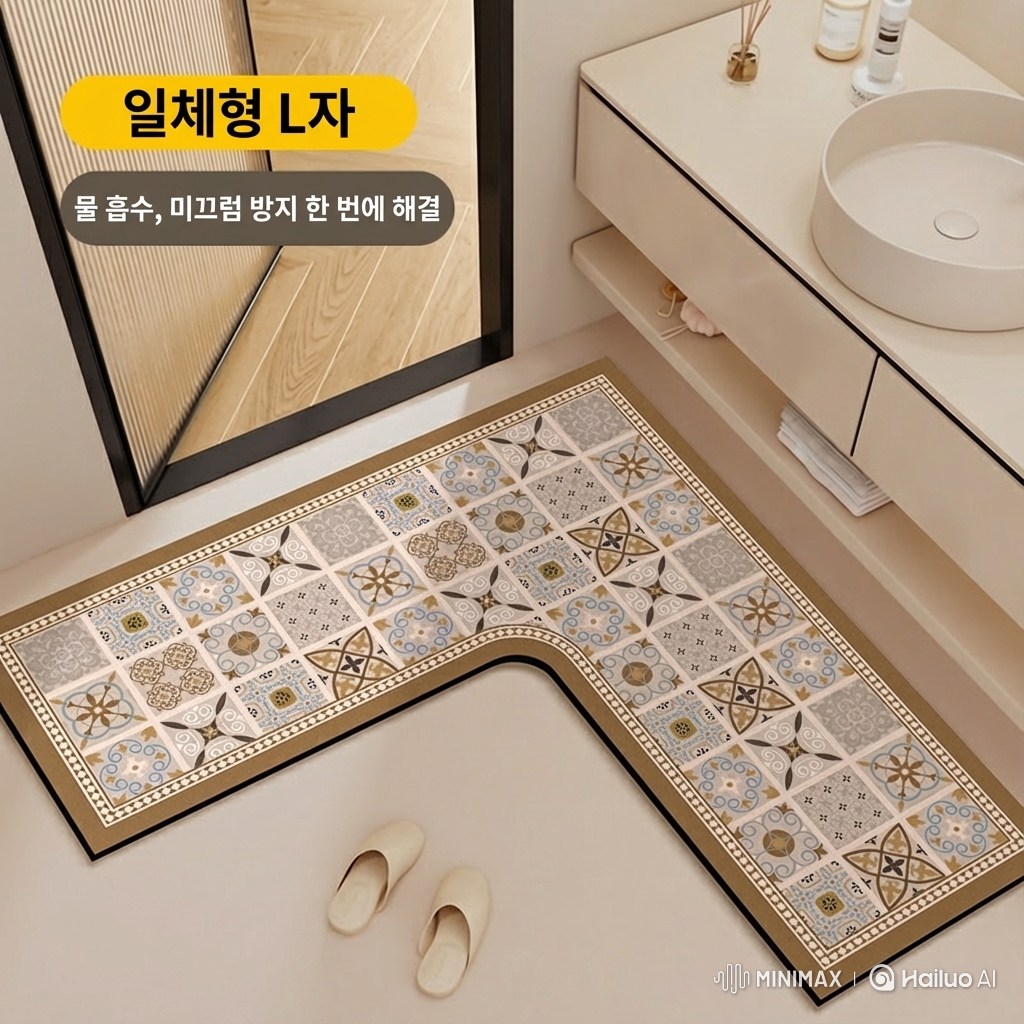 주방매트 L자형 규조흙방수매트 미끄럼방지 싱크매트 21,600원