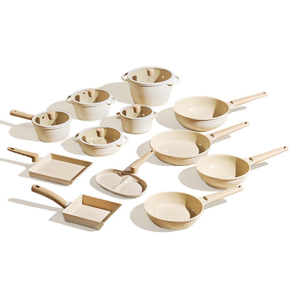 트루쿡 인덕션 IH 세라믹 후라이팬 냄비 12종 세트, 12종, 1세트, 베이지 480,000원