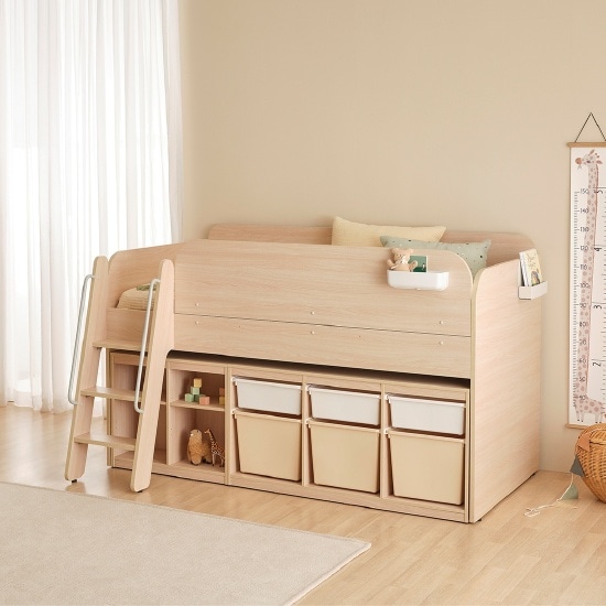 한샘 샘키즈 낮은벙커침대 SS 사다리형+일반 안전가드 870,200원