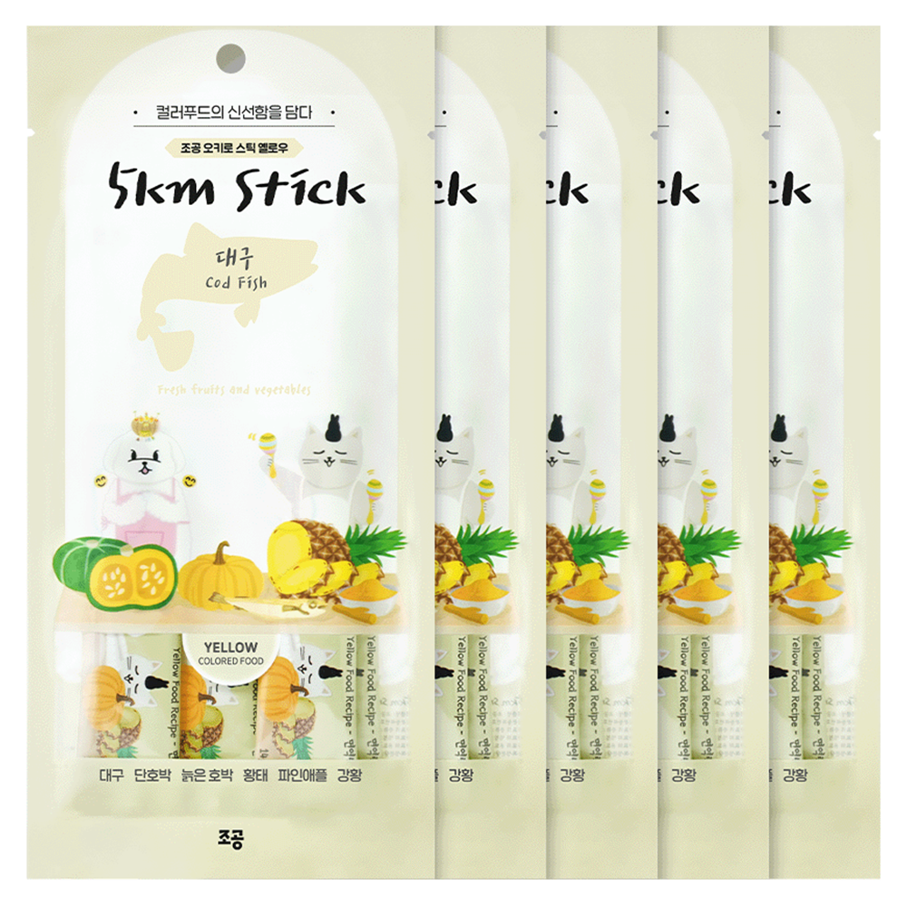 조공 반려동물 오키로스틱 짜먹는 간식, 대구, 56g, 5개 17,500원