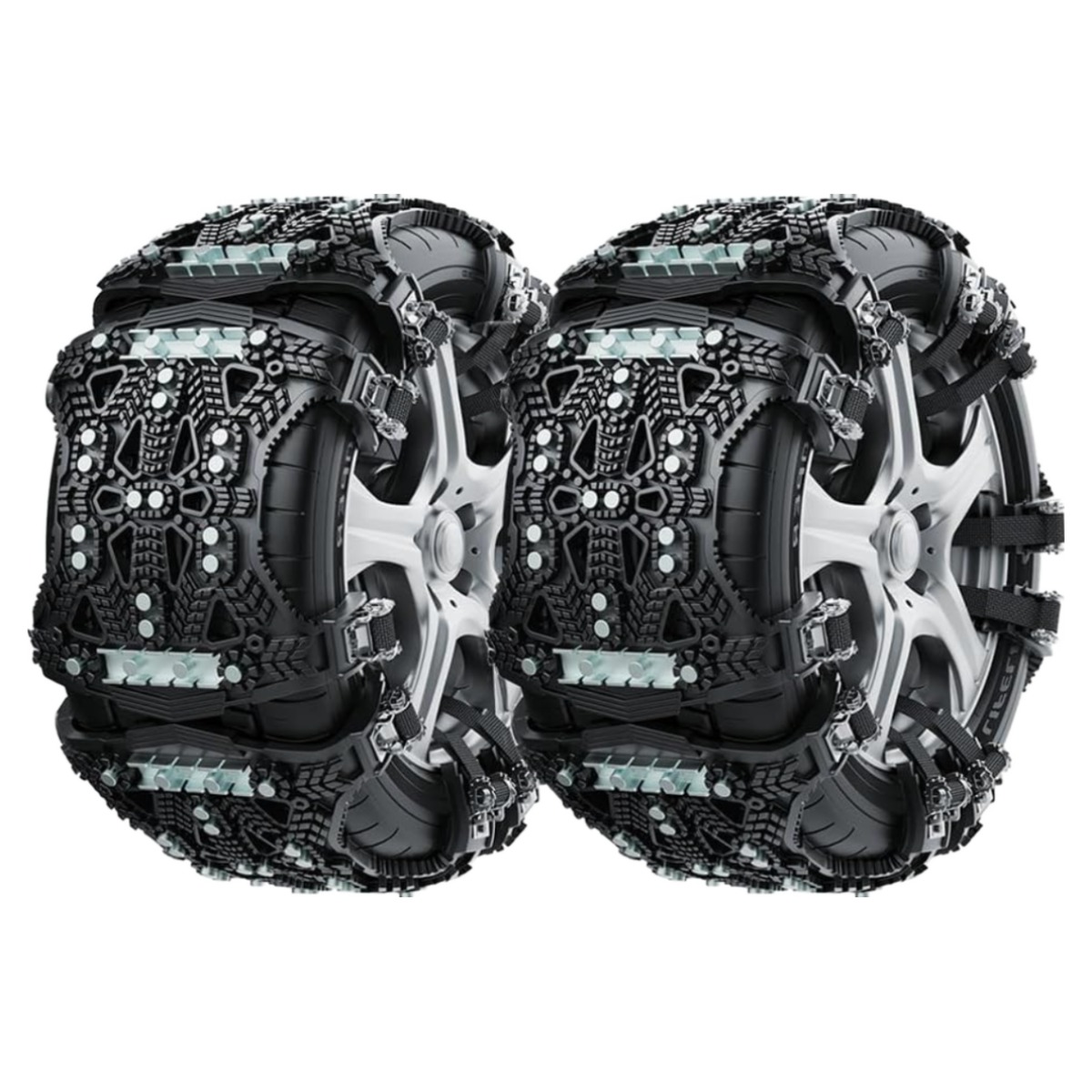 모던마켓 자동차용품 겨울길 빙판길 차량 미끄럼 방지 고접지력 제동력이 있는 범용 핏 스노우체인  SUV 타이어체인 고망강 스파이크 우레탄체인 타이어 너비165-275mm적용 29,900원