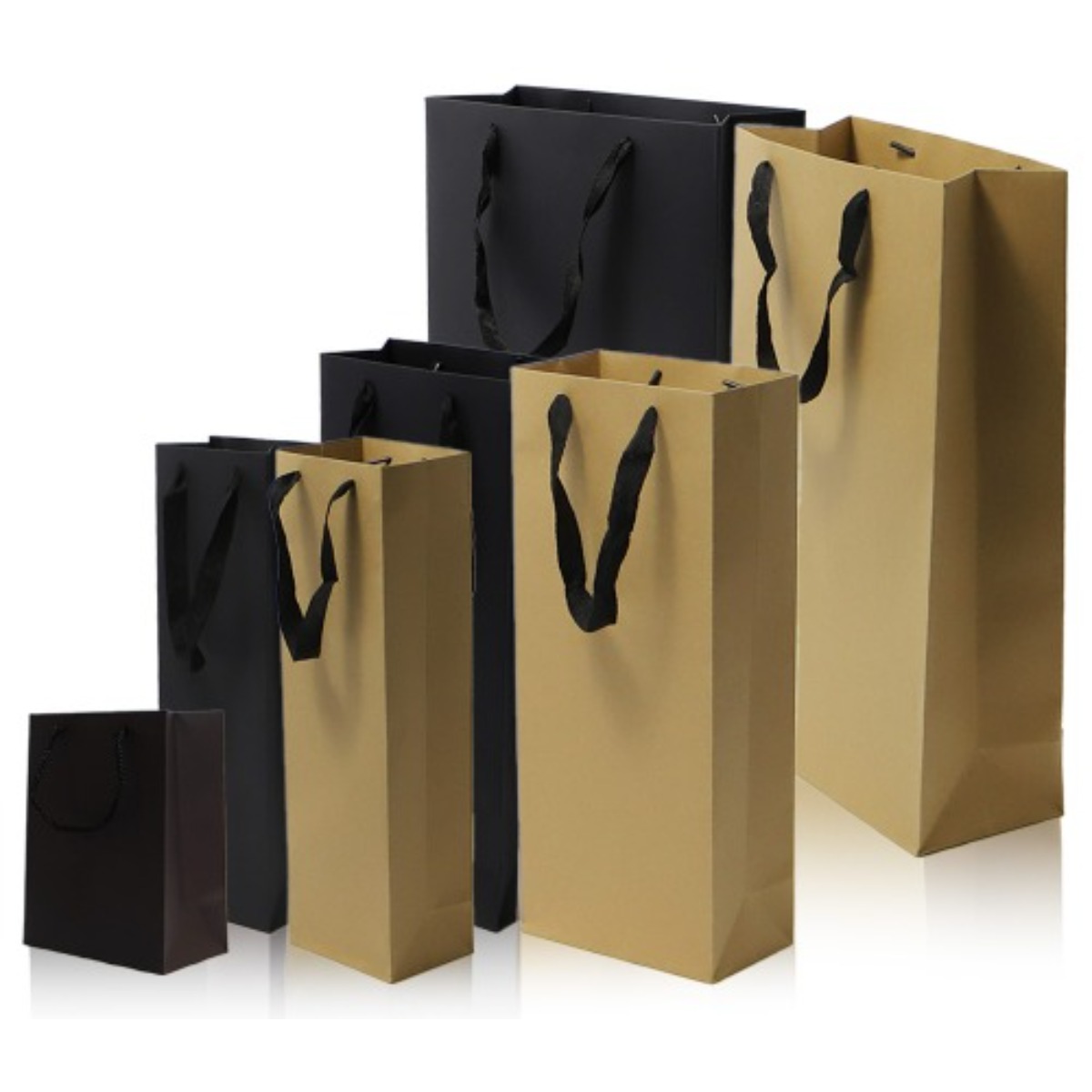 무지 크라프트/블랙 와인 쇼핑백 종이가방 선물포장 20EA, 블랙, 1개 14,000원